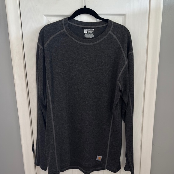 Carhartt Gray Long Sleeve Tee Shirt - Picture 1 of 5
